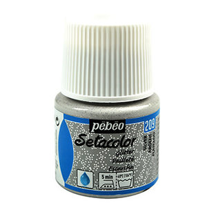 Pebeo Setacolor Textielverf Glitter Light Fabrics 45ml Silver nr. 209