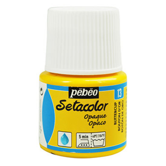 Pebeo Pebeo Setacolor Textielverf Opaque 45ml Buttercup Yellow nr. 13
