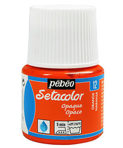 Pebeo Setacolor Textielverf Opaque 45ml Orange nr. 12