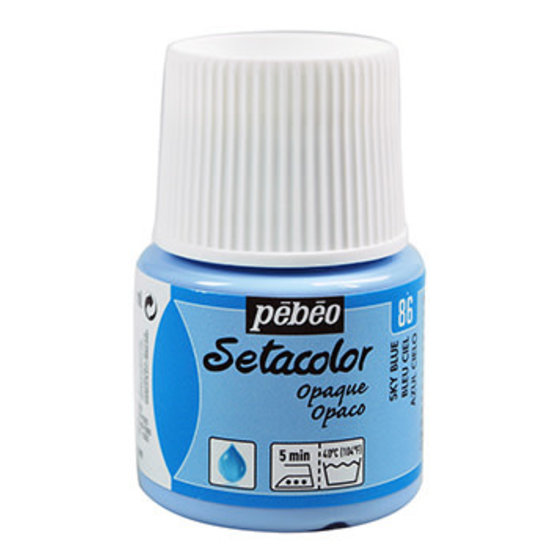 Pebeo Pebeo Setacolor Textielverf Opaque 45ml Sky Blue nr. 86