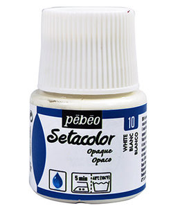 Pebeo Setacolor Textielverf Opaque 45ml Titanium White nr. 10