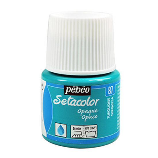 Pebeo Pebeo Setacolor Textielverf Opaque 45ml Turquoise nr. 87