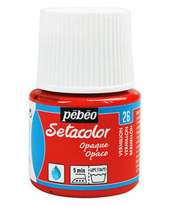 Pebeo Setacolor Textielverf Opaque 45ml Vermillion nr. 26