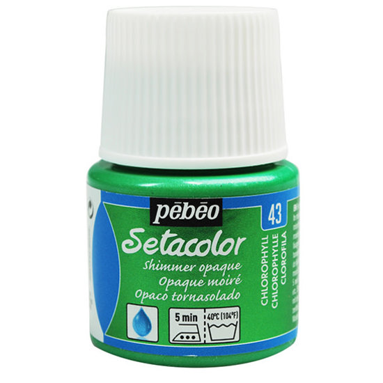 Pebeo Pebeo Setacolor Textielverf Opaque Shimmer 45ml Chlorophyll nr. 43