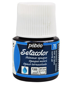 Pebeo Setacolor Textielverf Opaque Shimmer 45ml Jet Black nr. 79
