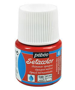 Pebeo Setacolor Textielverf Opaque Shimmer 45ml Passion Red nr. 46