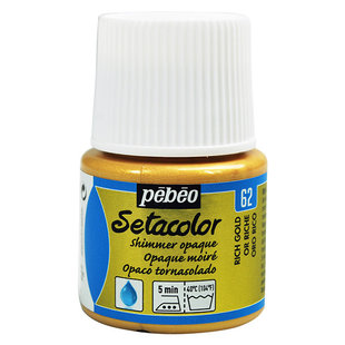 Pebeo Setacolor Textielverf Opaque Shimmer 45ml Rich Gold nr. 62