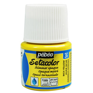 Pebeo Setacolor Textielverf Opaque Shimmer 45ml Rich Yellow nr. 36