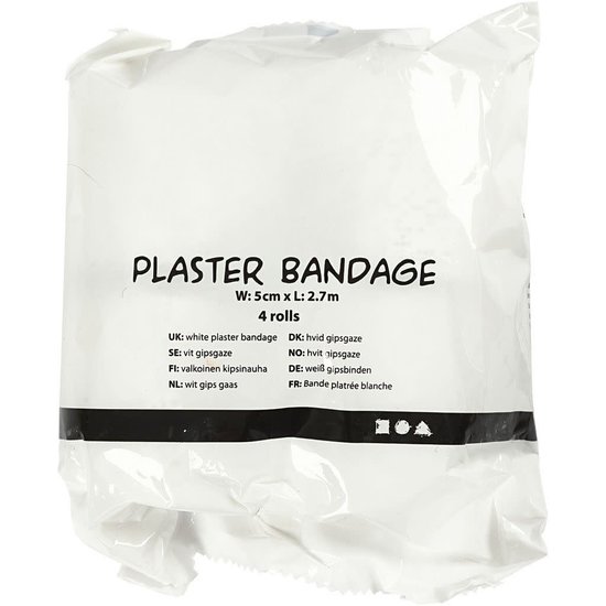Creotime Gipsverband / gaas l: 2,7 m b: 5 cm 4 rol
