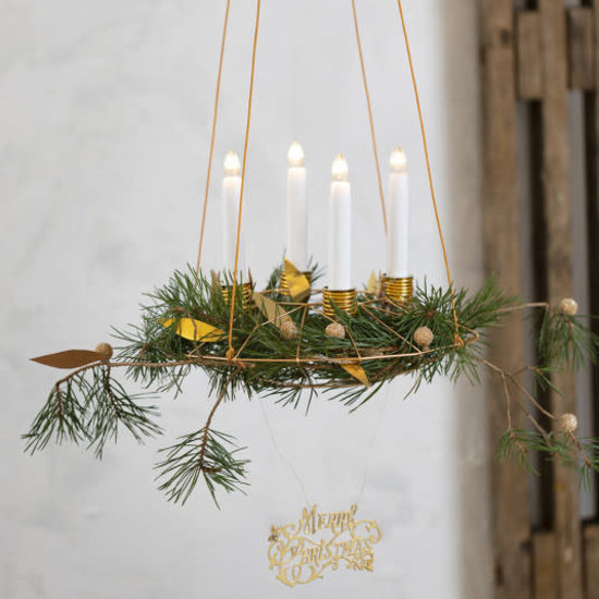 Creotime Hangend Ornament Ring Koper 28cm