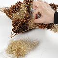 Creotime Hangende metalen ster afm. 34x30cm koper