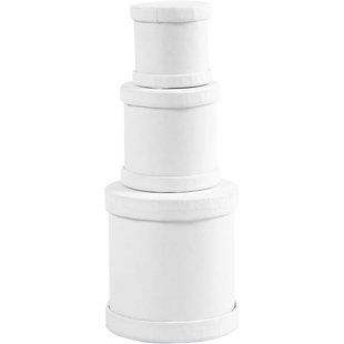 Papier mache Trommel dozen set 4x4 5x5 6,5x7cm