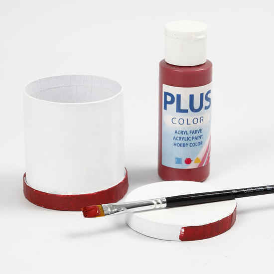 Creotime Papier mache Trommel dozen set 4x4 5x5 6,5x7cm