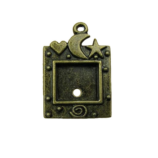 CREA Decoratie Frame Fotolijst Bedel 32x35mm Brons 1st