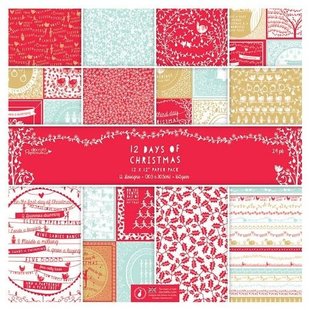 Papermania paperpack 12x12 12 Days of Christmas