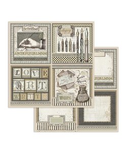 Stamperia Paper 12x12'' Calligraphy Cards