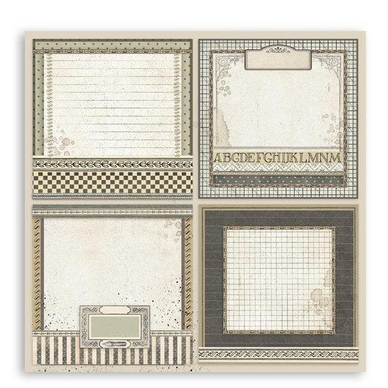 Stamperia Stamperia Paper 12x12'' Calligraphy Cards