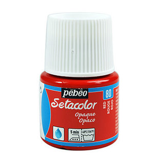 Pebeo Setacolor Textielverf Opaque 45ml Red nr. 80
