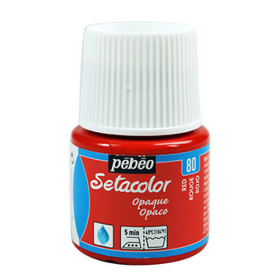 Pebeo Pebeo Setacolor Textielverf Opaque 45ml Red nr. 80