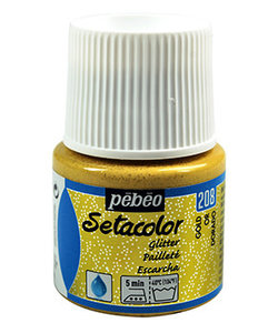 Pebeo Setacolor Textielverf Glitter Light Fabrics 45ml Gold nr. 208