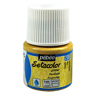 Pebeo Setacolor Textielverf Glitter Light Fabrics 45ml Gold nr. 208