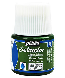 Pebeo Setacolor Textielverf Light Fabrics 45ml Moss Green nr. 28