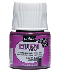 Pebeo Vitrea 160 Glasverf Glossy 45ml Bengal Pink nr. 6