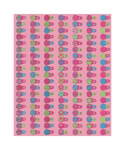 Vel Decopatch Papier Patroon Matroesjka Roze