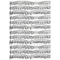 Decopatch Vel Decopatch papier Muzieknoten zwart/wit