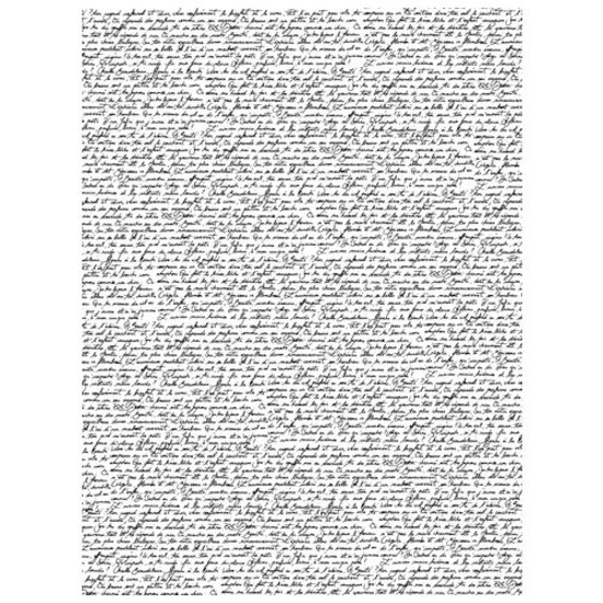 Decopatch Vel Decopatch papier Tekst wit/zwart