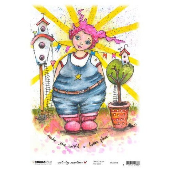 Studio Light Studio Light Art By Marlene Rice Paper 20x27,6cm  Marlene's World nr. 18