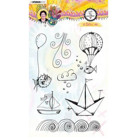 Studio Light Studio Light Art By Marlene Stempel 14,8x20cm  Marlene's World A Windy Day nr. 68