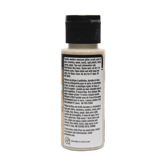 Plaid FolkArt Multi-Surface Glitter 59ml Chunky Gold