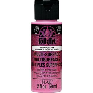 FolkArt Multi-Surface Glitter 59ml Paradise Pink