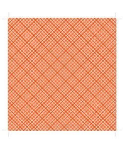 Core' dinations patterned Single Sided 12x12" Orange Plaid