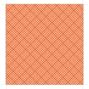 Core' dinations patterned Single Sided 12x12" Orange Plaid