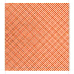 Core' dinations patterned Single Sided 12x12" Orange Plaid