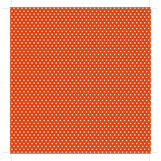Darice Core' dinations patterned Single Sided 12x12" Orange Small Dot
