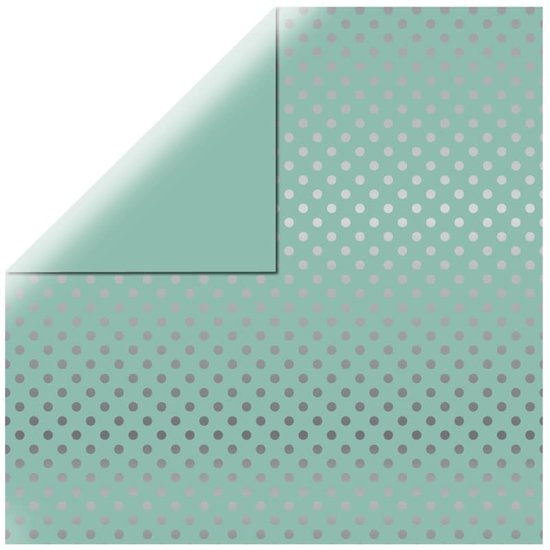 Echo Park Echo Park Dots & Stripes Silver foil mint