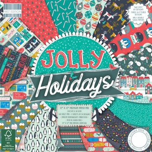 First Edition Paper Block Jolly Holidays 12x12