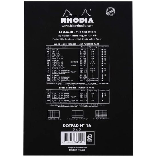 Rhodia Rhodia Bullet Dot Pad A5 80st