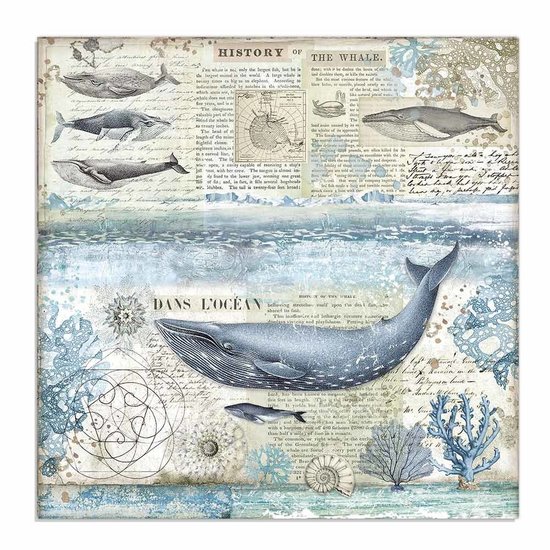 Stamperia Stamperia Paper 12x12'' Arctic Antarctic Whale