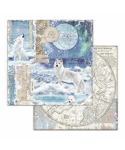 Stamperia Paper 12x12'' Arctic Antarctic Wolf