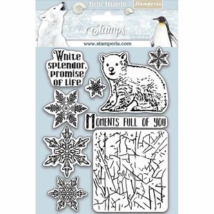 Stamperia Rubber stempel Arctic Antarctic Moments Full Of You