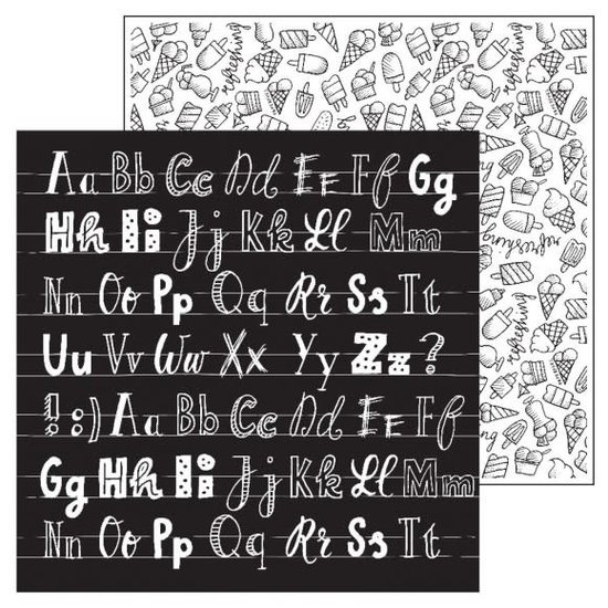 Paperfuel Illustration Paperfuel Papier 30,5x30,5cm 200gr ABC