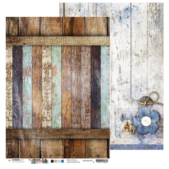 Studio Light Studio Light Papier A4 Denim Saturdays nr. 279