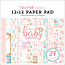 Echo Park Echo Park Paper Pad 12x12'' Hello Baby Girl