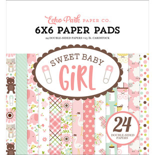 Echo Park Paper Pad 6x6'' Sweet Baby Girl