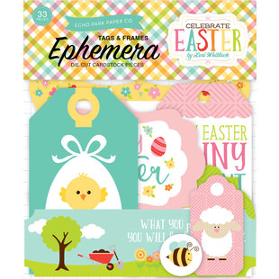 Echo Park Ephemera Die Cuts Cardstock Tags & Frames Celebrate Easter