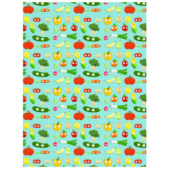 Decopatch Vel Decopatch Papier Patroon Groenten Met Gezichten Meerkleurig